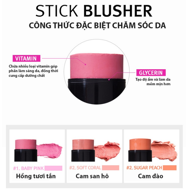 kem má hồng Stick Blusher Skinaz (4)